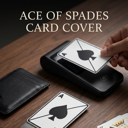 AceShield | Ace of Spades Contactless Card Cover | Slim NFC Tap & Pay Sleeve