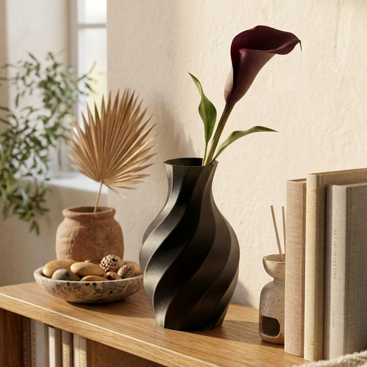 Black vase