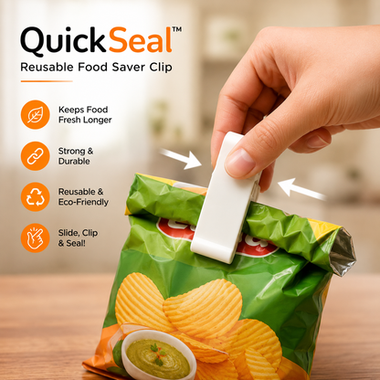 QuickSeal | Reusable Food Saver Clip | Seal. Store. Stay Fresh.