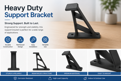 Heavy-Duty Wall Bracket for Helmets, Bags & Gear