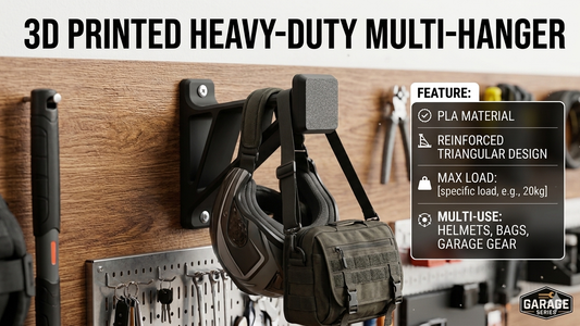 Heavy-Duty Wall Bracket for Helmets, Bags & Gear