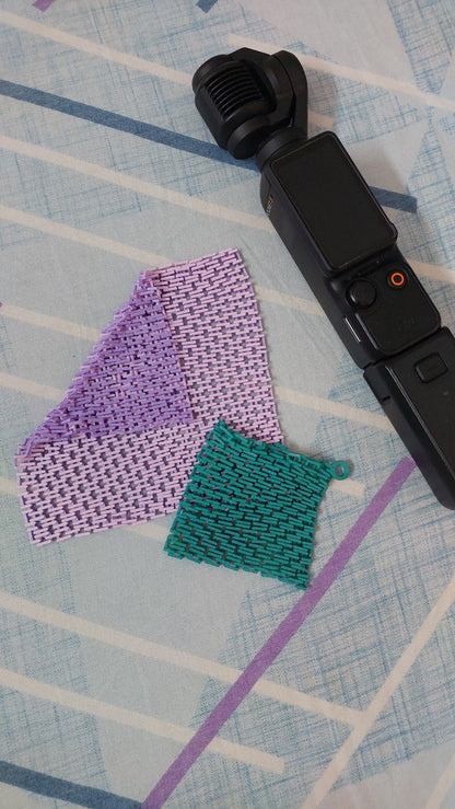 DriftTrek Pocket Fabric Fidget | Flexible 3D Printed PLA Fabric