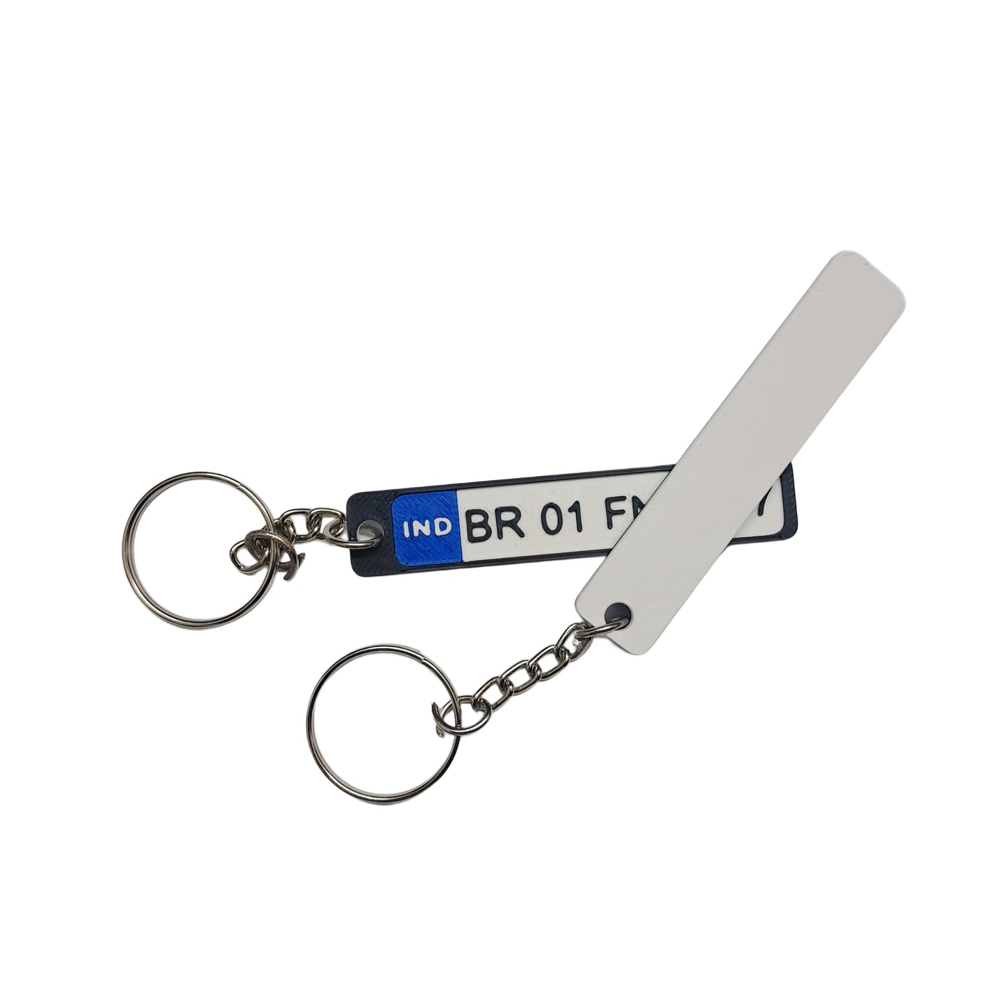 Custom Vehicle Number Plate Keychain